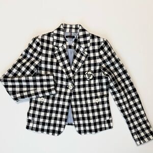Tommy Hilfiger Women’s Plaid Tweed Blazer NWT